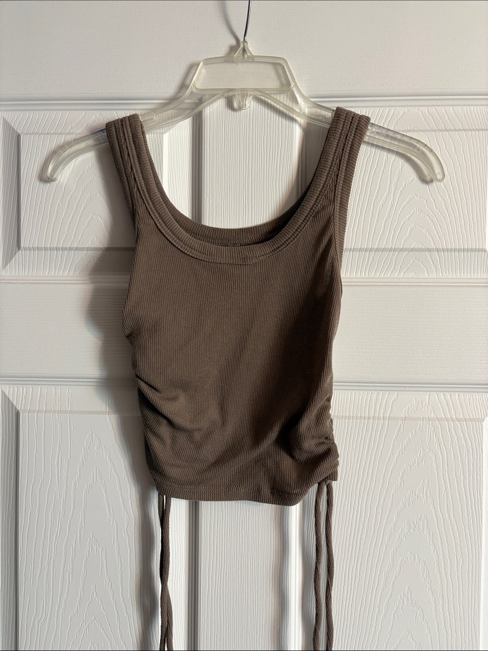 FP Movement Sleeveless Ribbed Tank Top in Brown